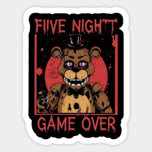 Five Nights At Freddy's Game Over Sticker